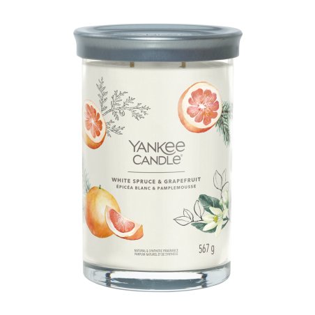 Yankee Candle White Spruce & Grapefruit wax candle Cylinder 1 pc(s)