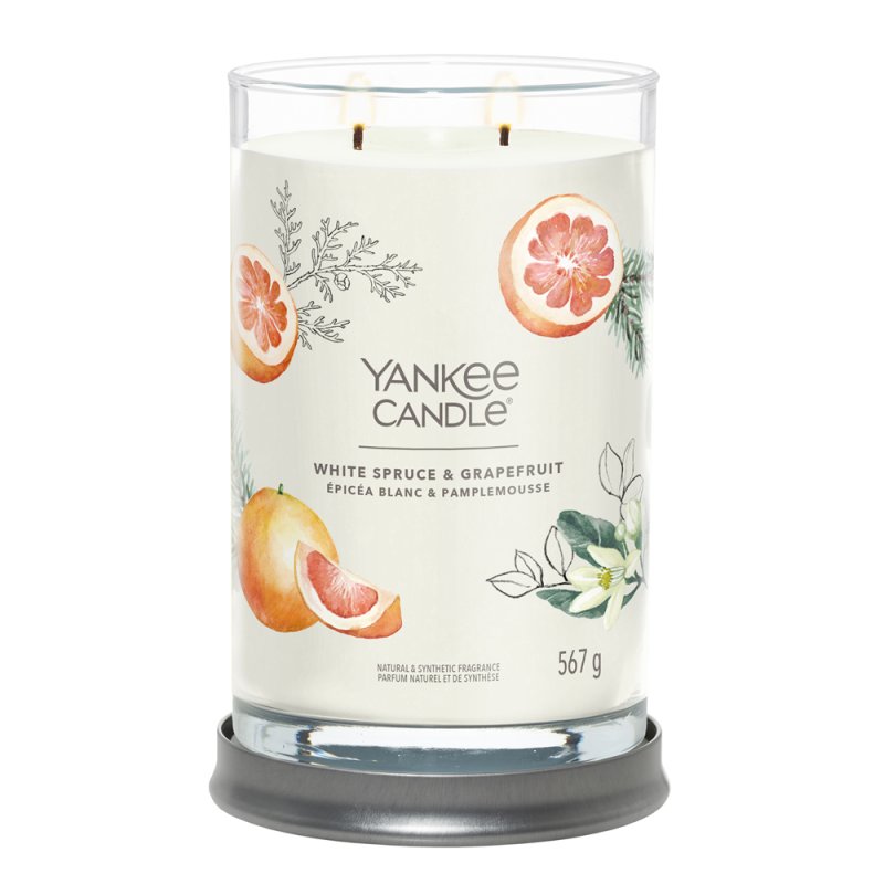 Yankee Candle White Spruce & Grapefruit Large Tumbler Jar Candle