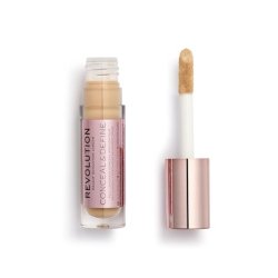 Makeup Revolution Conceal and Define Concealer Full Coverage Matte Finish C10.2 for Medium/Tan Skin Tones Vegan