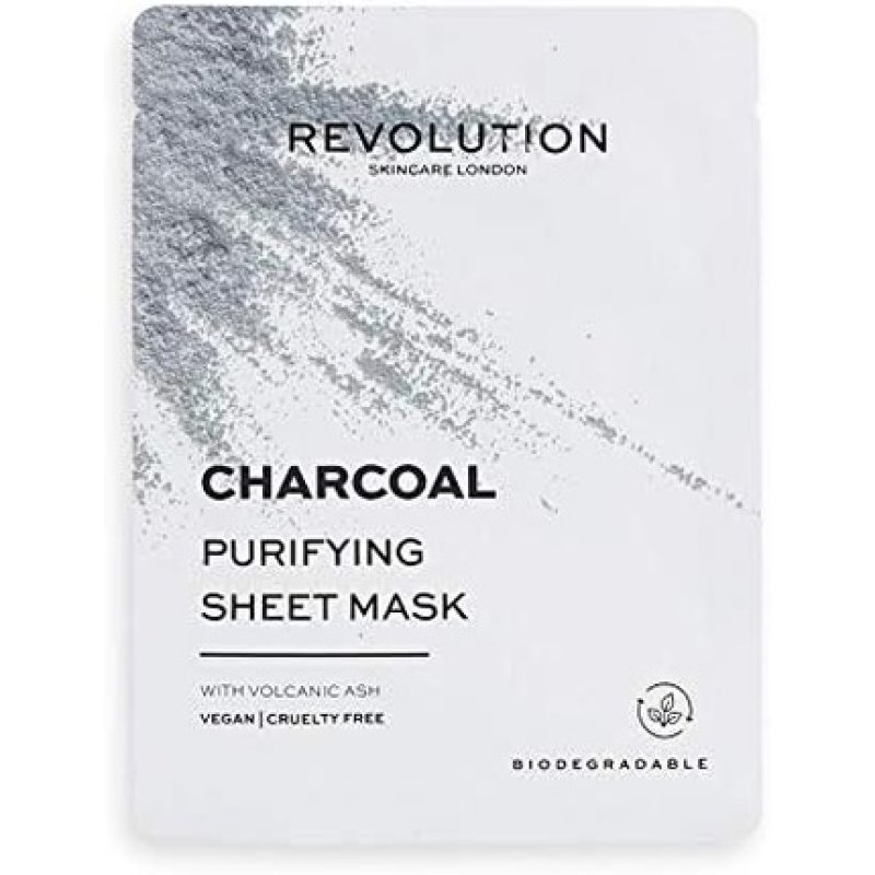 Revolution Skincare Biodegradable Purifying Charcoal Sheet Mask