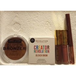 New Lot Of 5 Makeup Bronzer, Brow Pomade, Liquid Lipstick, Lip Crayon