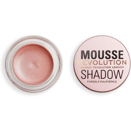 Makeup Revolution Mousse Shadow Creamy Colour for Cheeks and Eyes Whipped Lightweight Formula Cream to Powder Champagne