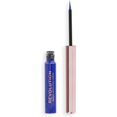 Makeup Revolution Super Flick Liquid Eyeliner Highly Pigmented Blue 2.4ml