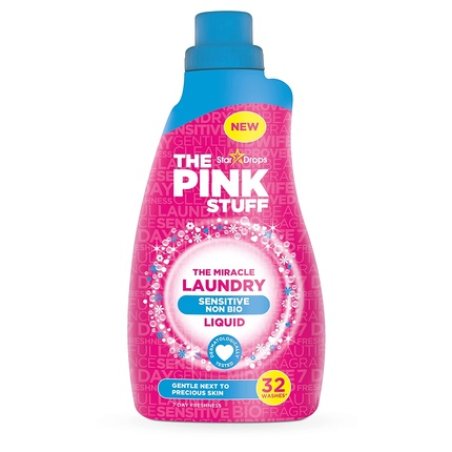 Stardrops The Pink Stuff Sensitive Washing Liquid Without Biology, 960 Ml