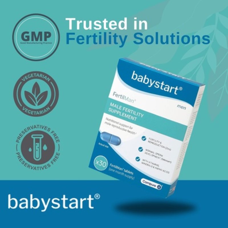Babystart Fertility Supplements for Men - Fertilman 30 Tablets