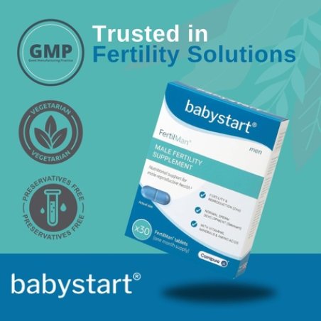 Babystart Fertility Supplements for Men - Fertilman 30 Tablets