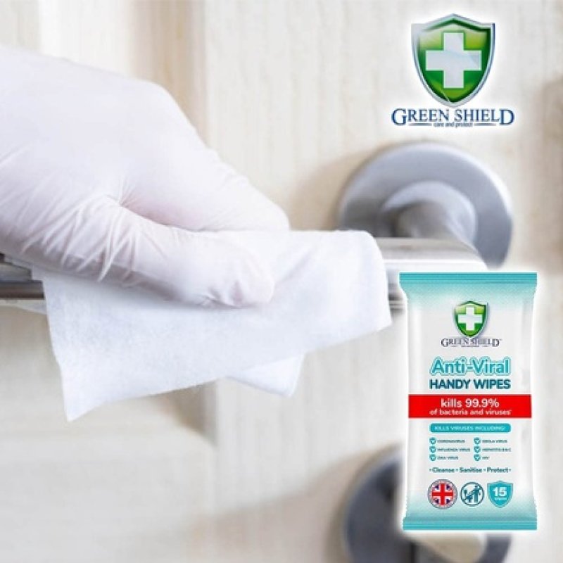 Green Shield Anti-Viral Handy Wipes