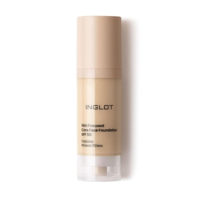 Inglot Skin Focused Care Face Foundation Spf 50 301 Light Olive