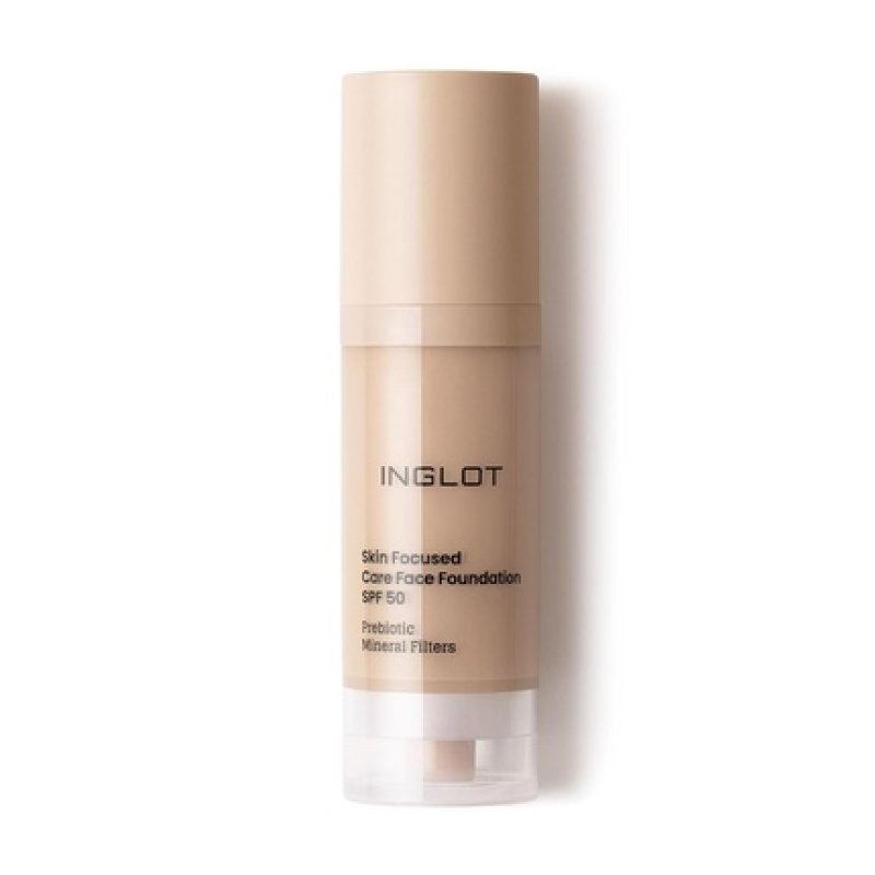 Inglot Skin Focused Care Face Foundation Spf 50 303 Porcelain Beige