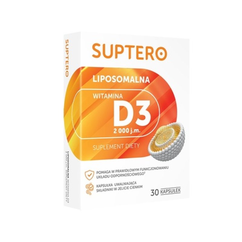 Suptero Liposomal Vitamin D3 2000 Iu, 30 Capsules