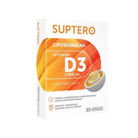 Suptero Liposomal Vitamin D3 2000 Iu, 30 Capsules