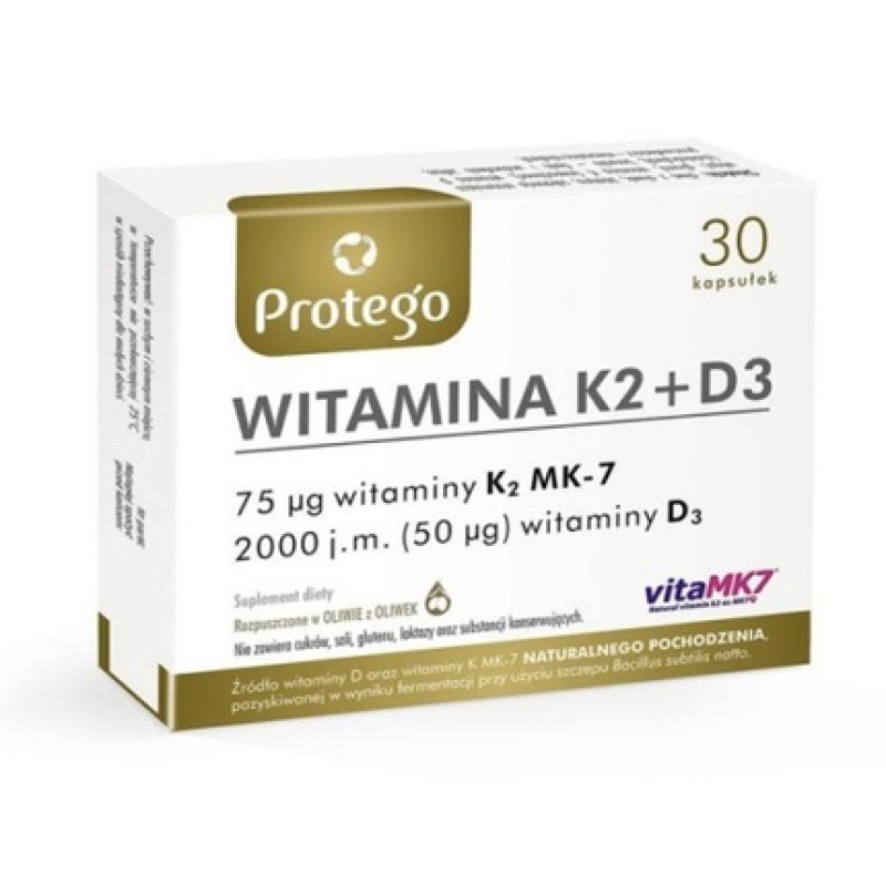 Protego Vitamin K2 D3 30 Capsules