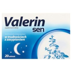 Valerin Sleep Dietary Supplement Helping You Fall Asleep 20 Tablets
