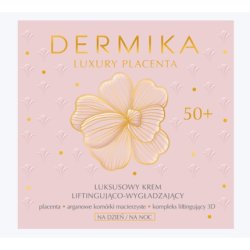 Dermika Luxury Placenta Lifting Smoothing Cream 50 with Argan Tree Stem Cells and Almond