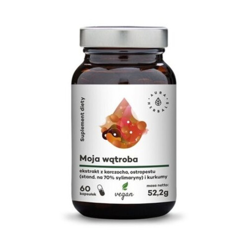 Aura Herbals My Liver Artichoke Milk Thistle Turmeric 60 Capsules