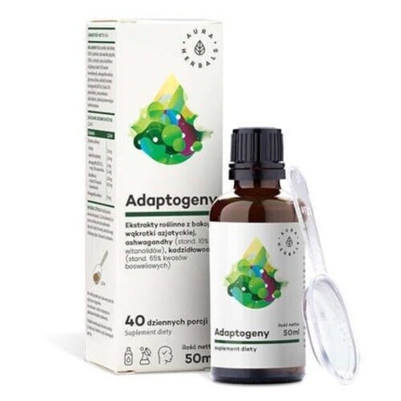 Aura Herbals Adaptogens 100% Natural Plant Extracts 50ml