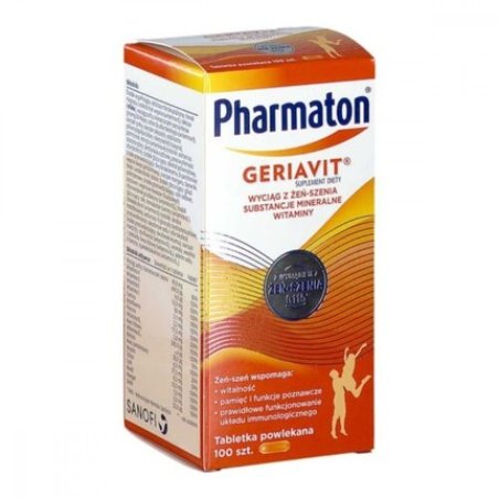 Geriavit Pharmaton Vitamins and Minerals with Ginseng for Immunity