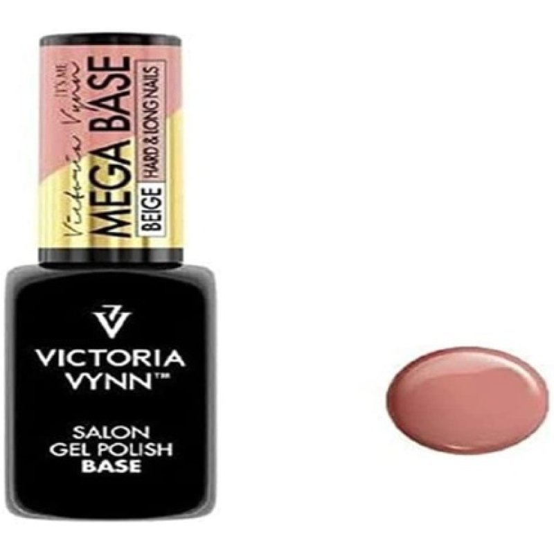 Victoria Vynn Hardi Mega Base UV Led Hybrid Gel Polish Nails Clear Beige Yellow 1 Count
