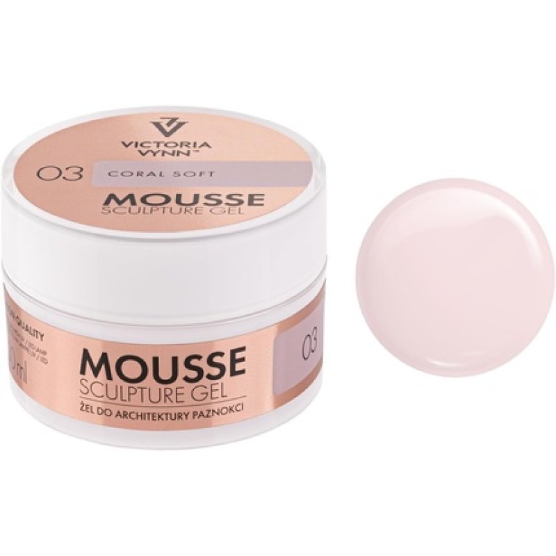 Victoria Vynn Mousse Sculpture Gel 50ml New Thixotropic Gel New Coral Soft 03