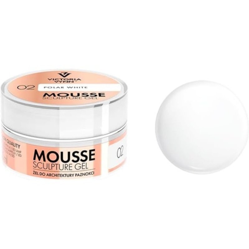 Victoria Vynn Thixotropic Mousse Sculpture Gel 15ml Nails Building Extension 02 Polar White
