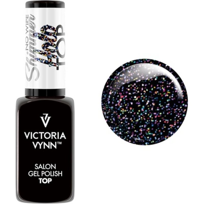 Victoria Vynn Gel Polish Top SHIMMER No Wipe UV LED Top Holo 8ml