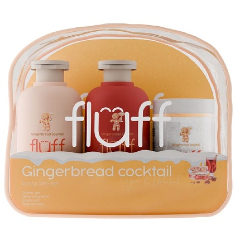 Fluff Gingerbread Cocktail Body Gel 200ml - Body Balm 200ml And Epsom Salt