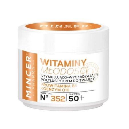 Mincer Pharma Youth Vitamins 50 Cream Semi-Oily 50ml - Stimulating And Smoothing Face Cream