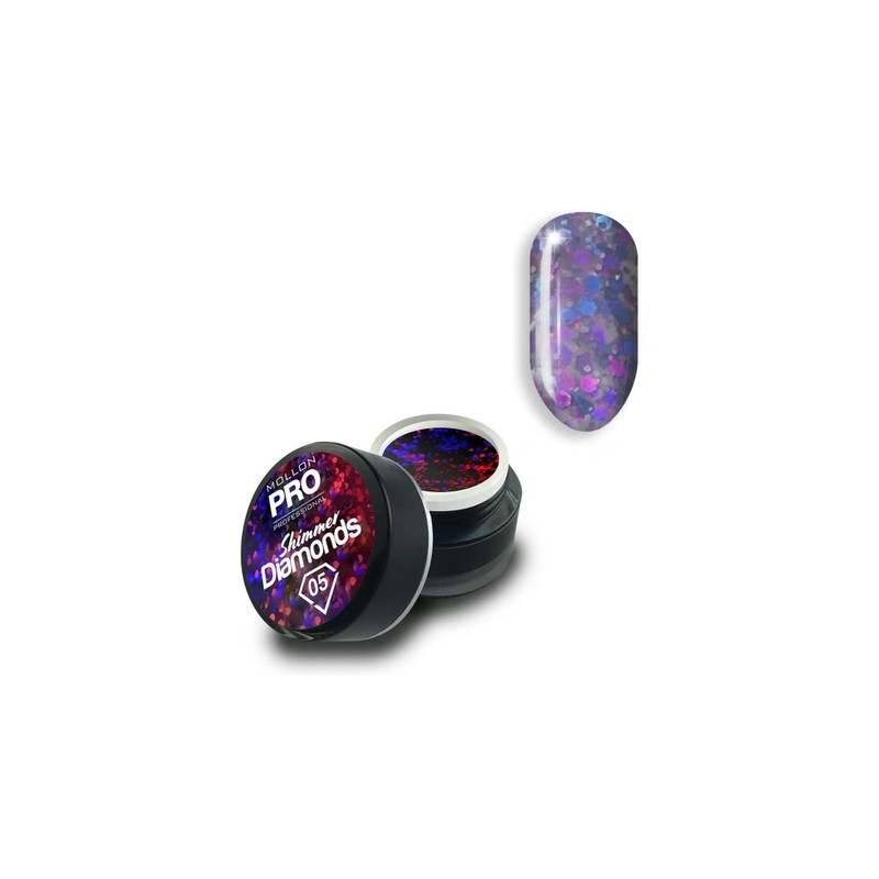 Mollon Pro Mol Shimmer Diamonds 5 - Gel Holographic