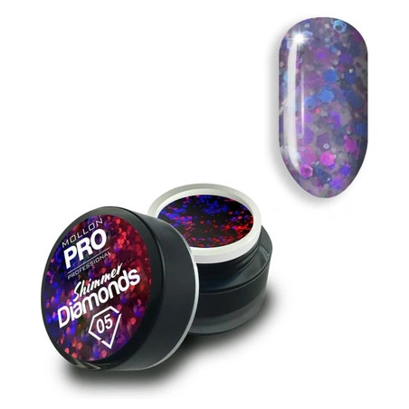 Mollon Pro Mol Shimmer Diamonds 5 - Gel Holographic
