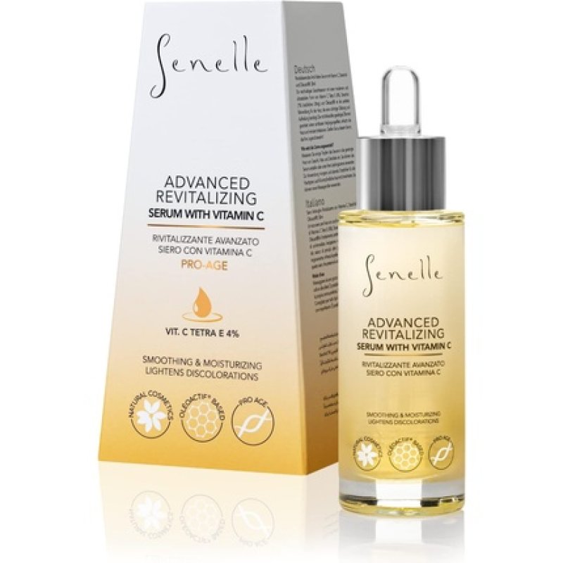 Senelle Revitalizing Anti-Wrinkle Serum Hydrating Nourishing Firming Lifting Formula with Vitamin C and E Steochiol