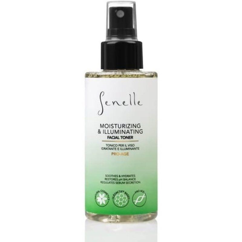 Senelle Natural Moisturizing and Illuminating Toning Mist with Earth Marine Water, Niacinamide, Ylang-ylang, and Goji