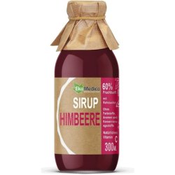 EkaMedica Raspberry Syrup Dietary Supplement with Vitamin C 300ml