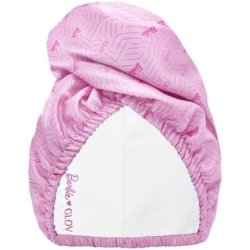 Barbie GLOV Double-Sided Hair Towel Sport Satin and Absorbent Hair Turban Satin Hair Cap for Night Hair Sleep Cap and