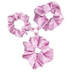 Barbie GLOV Hair Scrunchies for Girls Satin Scrunchie Hair Bands Zigzag