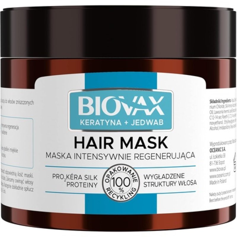 L'Biotica Biovax Keratin-Silk Hair Mask 250ml