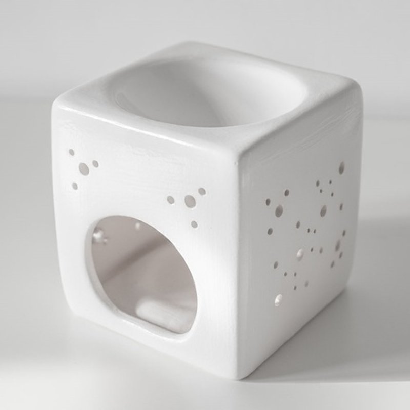 Flagolie Aromatherapy Burner Cube White