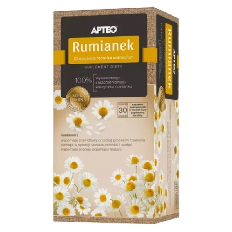 Apteo Natura Chamomile - 30 Sachets With Long Expiry Date