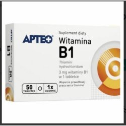 Vitamin B1 50 Tablets for Stress Relief, Calming, Nervous System, Heart, Metabolism