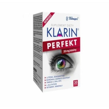 Klarin Perfect Healthy Eyes Supplement 30 Capsules - Corrects Vision and Sharpens