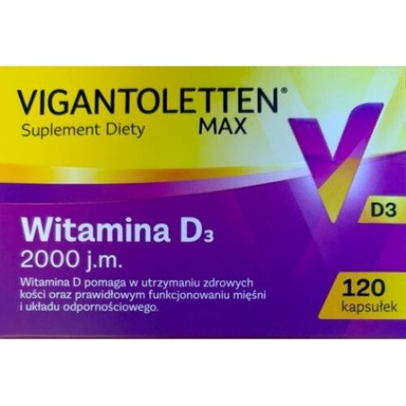Vigantoletten Max 2000 IU Vitamin D3 120 Capsules