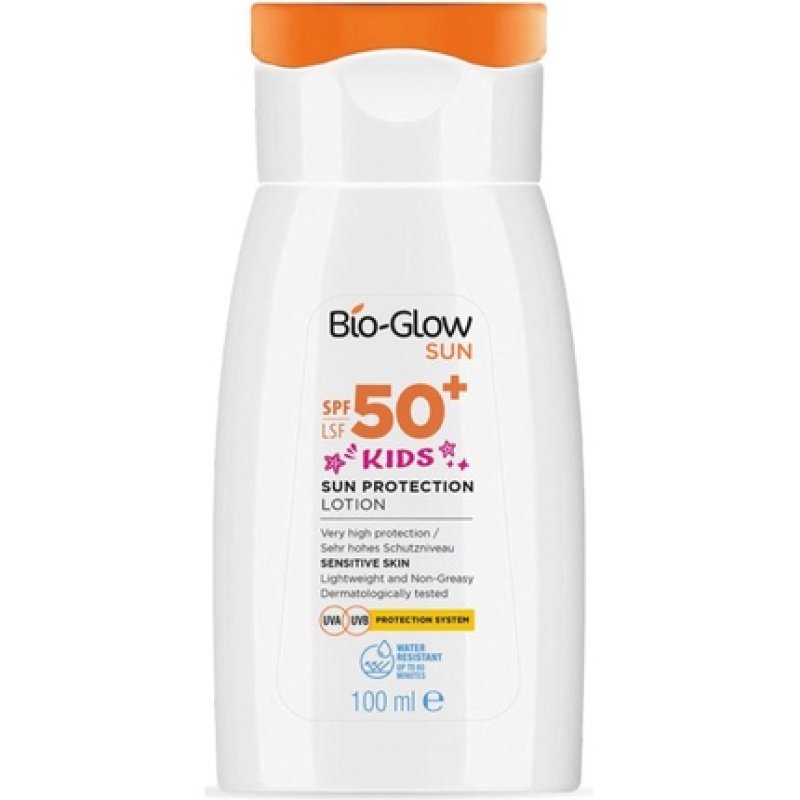 Bioglow Bioglow Sun Lotion Kids Spf 50 100ml Sensitive Skin Water Resistant, Uva Uvb Protection System