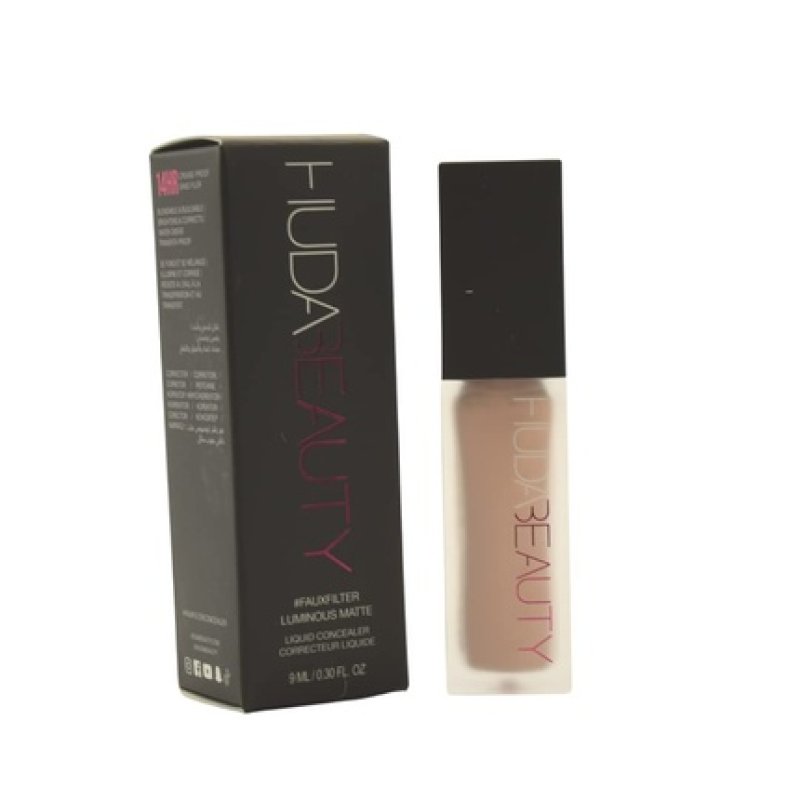 Huda Beauty FauxFilter Luminous Matte Buildable Coverage Crease Proof Concealer Yogurt Drops 1.5 Beige - Fair Skin