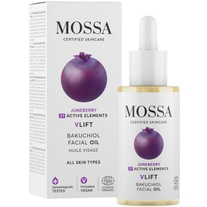 Mossa Face Oil With Bakuchiol And Cherry Fruit 30ml