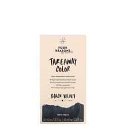 Four Reasons Original Takeaway Color Black Velvet 1.0 Demi-Permanent Hair Color Ammonia-Free and Fragrance-Free Hair