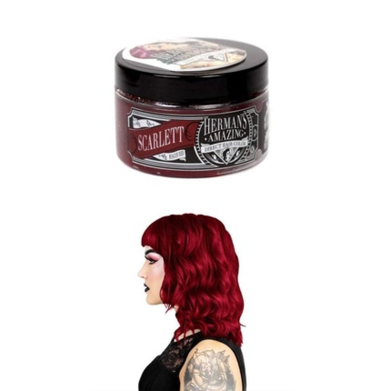 Herman's Amazing Direct Hair Color Semi-Permanent Hair Dye Scarlett Rouge