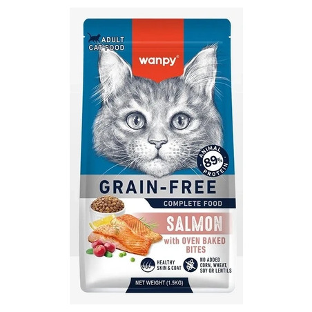 wanpy - Adult Cat Food with Salmon - 1.5kg