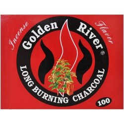 Golden River Charcoal Narghile Hookah Shisha Charcoal Incense Sticks 100