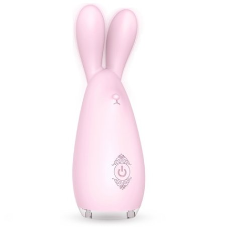 S-Hande Reba Massager Vibrator With Backlight And 9 Vibration Modes In The Shape Of A Rabbit Light Pink