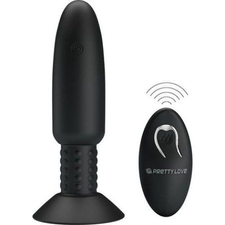 Vibrating Butt Plug With Rotating Beads