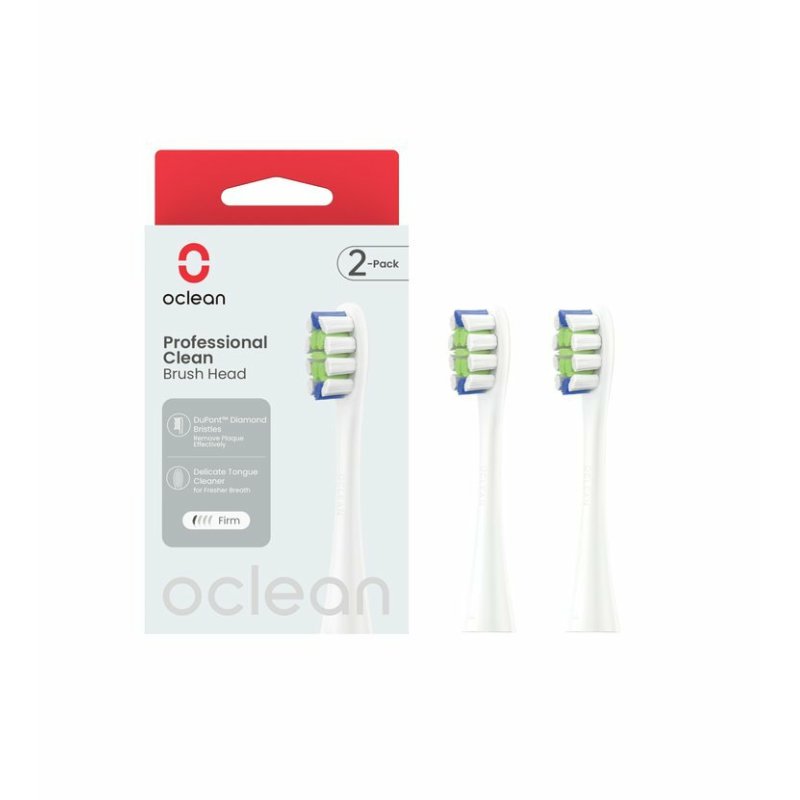 Oclean Professional Clean replacement brush head - Pack of 2